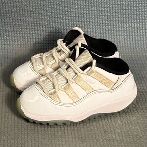 Nike Air Jordan 11 Retro Low Shoes White/Legend Blue 505836-117‎ Toddler Size 8C